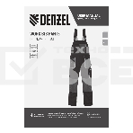 Полукомбинезон профессиональный рабочий Denzel 65% полиэстер 35% хлопок, XL, фото 1