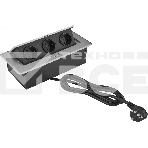 Розетка Cactus CS-SOCKET-EU3-GYBK для столешницы серый (уп.:1шт), фото3