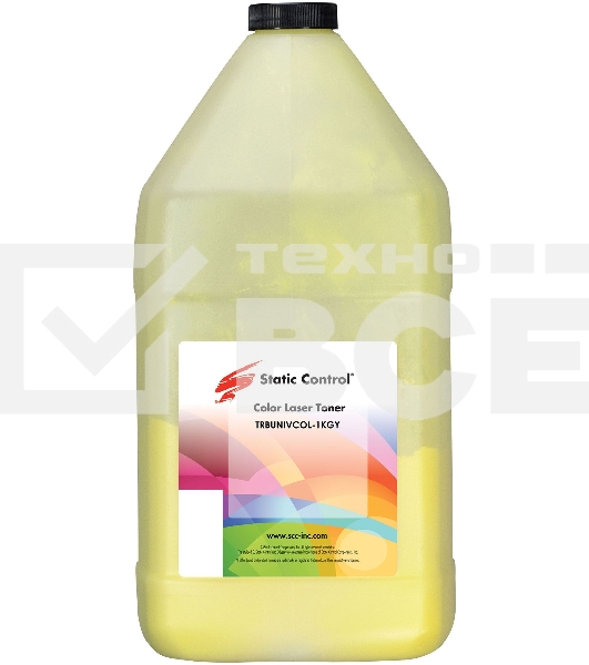 Тонер Static Control Универсальный для Brother Color, Y, 1 кг, флакон