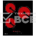 Варочная панель Monsher, High-Tech, Hi-Light, 45 см, 3 конфорки, 9 уровней мощности, сенсорное управление, автоматическое отключение, индикация остаточного тепла, таймер, черный, фото5