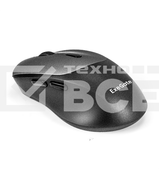 Мышь беспроводная ExeGate Professional Standard BT-070 черный, 1600 dpi, радиоканал, Bluetooth, USB, кнопки - 6