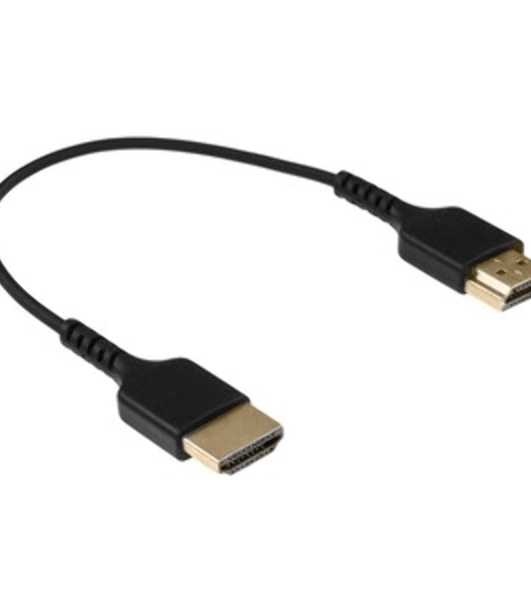 Кабель HDMI Wize WAVC-HDMIUS-0.2M 0.2 м, v.2.0, 19M/19M, 4K/60 Hz 4:4:4, 36 AWG, HDCP 2.2,ультратонкий, позол.разъемы, черный, пакет
