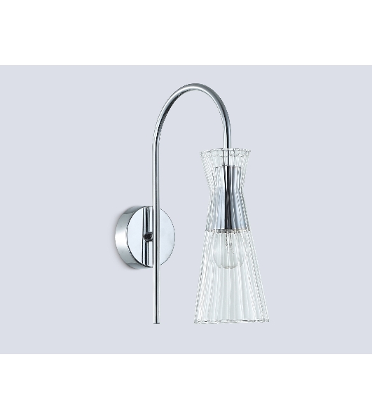Настенный светильник Ambrella light LH55655 СH/CL хром/прозрачный E14 max 40W 220*90*300