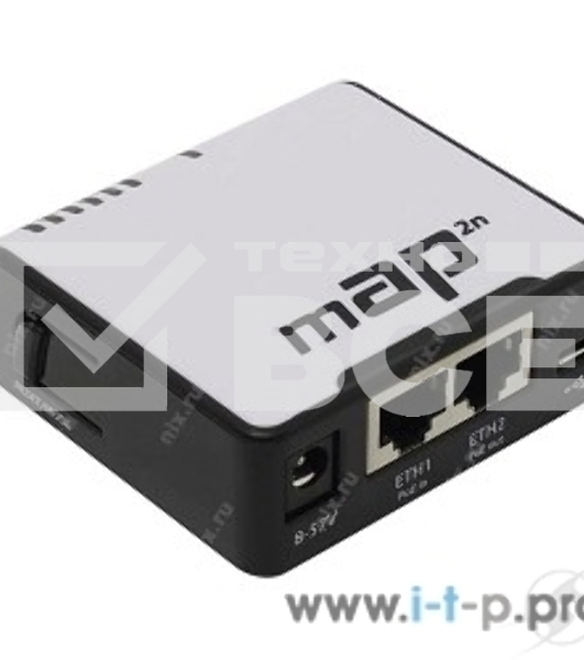 Беспроводной маршрутизатор MikroTik RBmAP2nD 802.11n 300Mbps 2.4 ГГц -1xLAN PoE белый