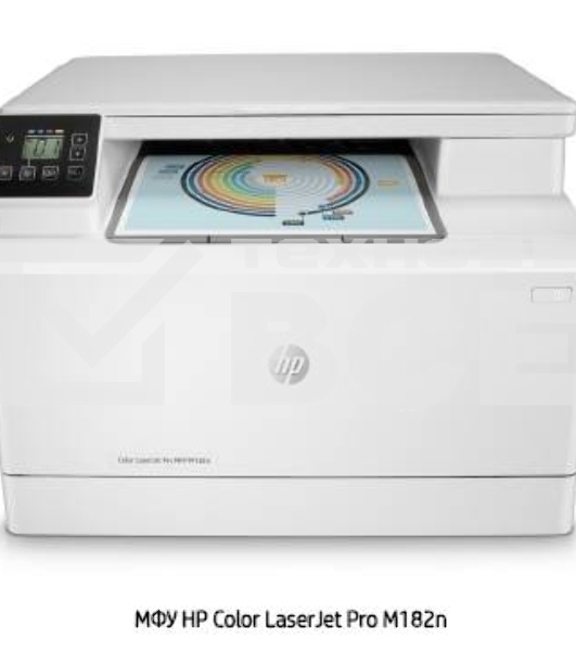 МФУ лазерный HP Color LaserJet Pro MFP M182n (7KW54A), A4, цветной, печ. до 16 стр/мин., 600 x 600 dpi (печать) 1200x1200dpi (скан.), USB, RJ-45, Air Print, Mopria