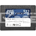 Накопитель SSD Patriot P210, 512GB, SATA III, 2.5