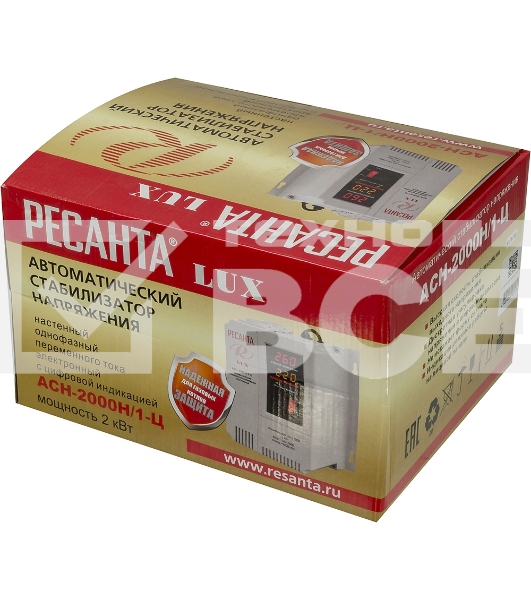 Стабилизатор АСН- 2 000 Н/1-Ц Ресанта Lux