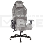Кресло игровое Knight N1 Fabric серый Light-19 с подголов. крестовина металл, фото3