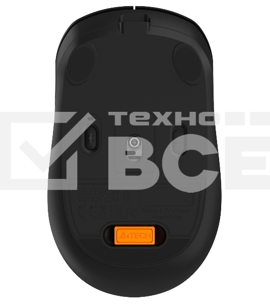 Мышь беспроводная A4Tech Fstyler FB10C черный/синий, 2000 dpi, радиоканал, Bluetooth, USB, кнопки - 4
