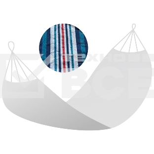 Ecos Гамак полотняный Ham-12 с сумкой для хранения и переноски, р-р 230х145 см