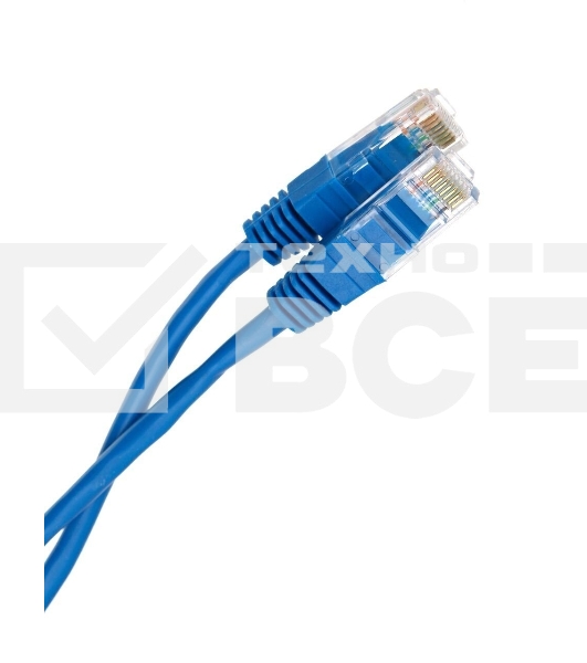 Патчкорд литой 'Aopen' UTP кат.5е 20м синий 