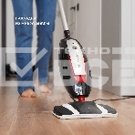 Паровая швабра Galaxy Line GL 6400, серебристый с черным, 1600 Вт, 0,6 л, 1 бар, регулятор мощности, время работы до 20 мин, макс. подача пара 35 г/мин, макс. температура нагрева 110°C, время нагрева до 30 с, индикатор работы и опустошения резервуара, аксессуары: мерный стакан, рамка для ковра, накладка из микрофибры, воронка, фото5