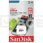 Флеш карта microSD 128GB SanDisk microSDXC Class 10 Ultra UHS-I 100MB/s, фото4