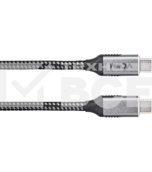 Кабель VCOM USB3.2 Gen2X2, CM->CM, 20Gbs, 100WT, 4KX60Hz, All shell, 1.8m