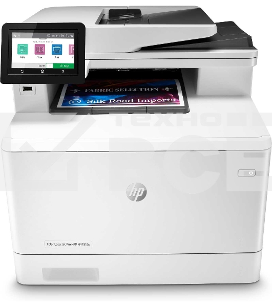 МФУ лазерное HP LaserJet Pro M479fdn (W1A79A), A4, цветной, печ. до 27 стр/мин., скан. до 29 стр/мин. (ч/б) 20 стр/мин. (цвет), 600 x 600 dpi (печать) 1200x1200dpi (скан.), USB, RJ-45, Air Print, Mopria