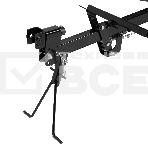 Прицеп для мотоблока TT-500, оцинк., груз. 500 кг, рег. сцепка, колеса 4.00-10, в упаковке Denzel, фото11