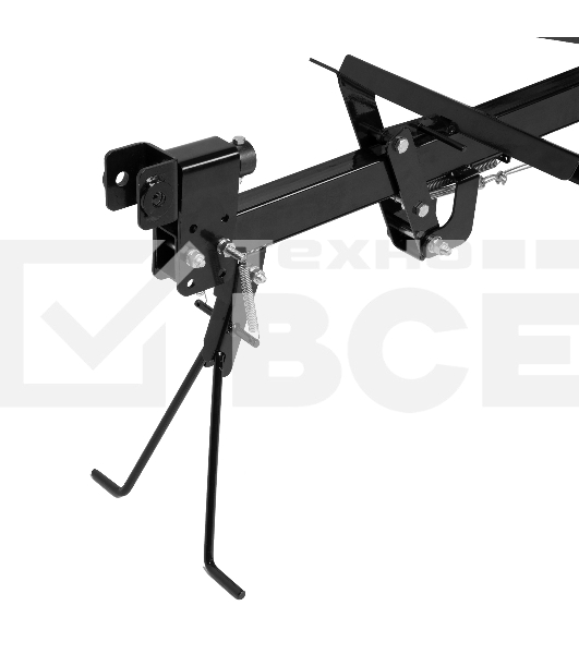 Прицеп для мотоблока TT-500, оцинк., груз. 500 кг, рег. сцепка, колеса 4.00-10, в упаковке Denzel