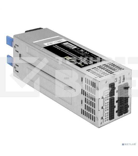 Серверный блок питания  2U Redundant 2x1200W ExeGate EX292324RUS Industrial-RTS1200 (APFC, КПД 94% (80 PLUS Platinum), 4 cm fan, 24pin, 2x(4+4)pin, 2PCIe, 2SATA, 6IDE, Cable Management)