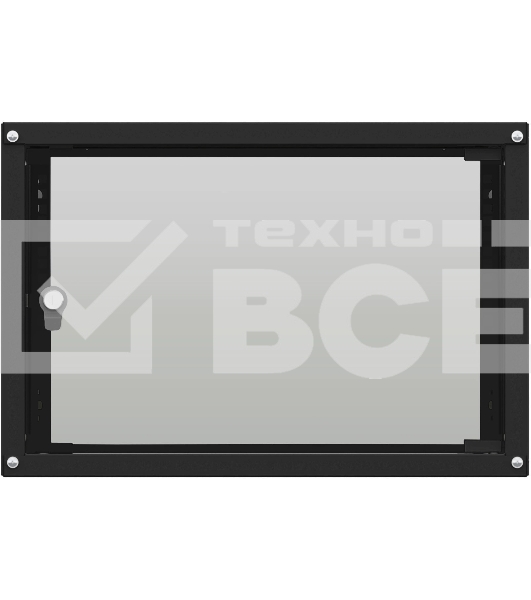 Шкаф коммутационный NTSS Lime (NTSS-WL9U5560GS-BL) настенный 9U 550x600мм пер.дв.стекл несъемн.бок.пан. 30кг черный 500мм 15кг 110град. 500мм IP20 сталь
