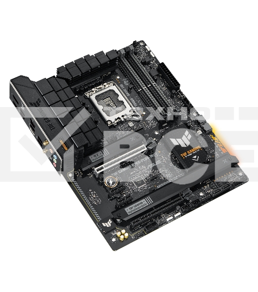 Материнская плата ASUS TUF GAMING B760-PLUS WIFI, LGA 1700, Intel B760, 4xDDR5, 4xSATA, 3xM.2, 1xPCI-E 5.0 x16, 1xPCI-E 3.0 x4, 1xUSB-A 3.2 Gen 2, 3xUSB-A 3.2 Gen 1, 1xUSB-C 3.2 Gen 2x2, 1x2.5Gb LAN, 5x3.5 мм, 7.1, Wi-Fi 6, Bluetooth 5.2, Standard-ATX