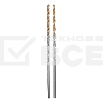 Сверло спиральное по металлу 2,5 х 95 мм Р6М5, Golden Tip, удлиненное, 2шт. Denzel, фото2