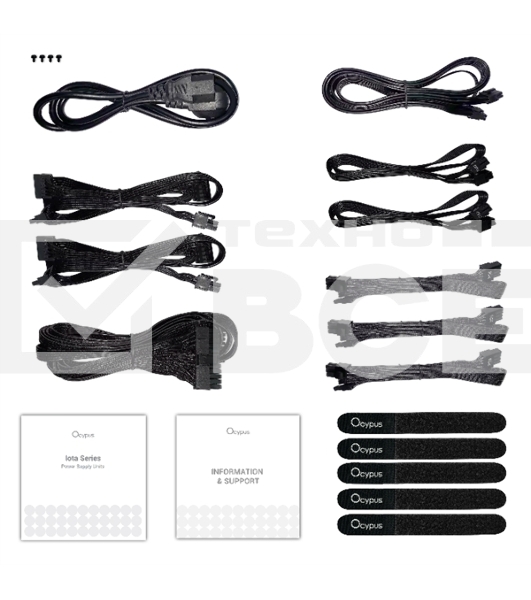 Блок питания 750W Ocypus Iota P750 (ATX, 80+ Gold, APFC, 20+4 pin, 120mm fan, PCI-E 6+2Px3, 8xSATA) (Iota-P750-G1FFBK024X-EU)