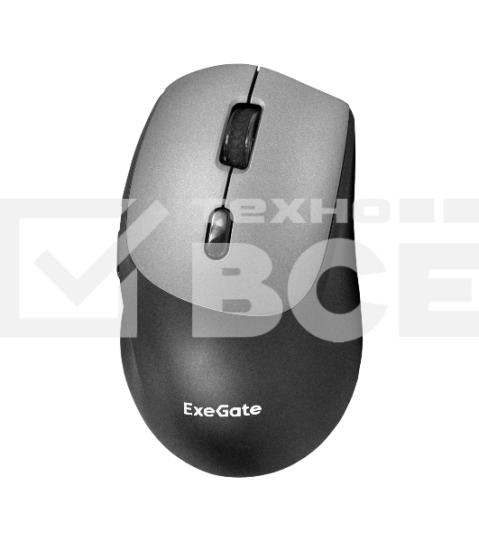 Мышь беспроводная ExeGate Professional Standard BT-070 черный, 1600 dpi, радиоканал, Bluetooth, USB, кнопки - 6