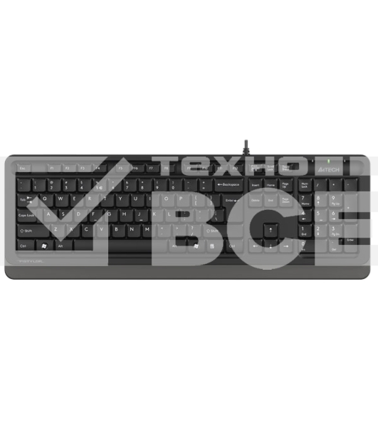 Клавиатура проводная A4Tech Fstyler FK10, USB, черный/серый