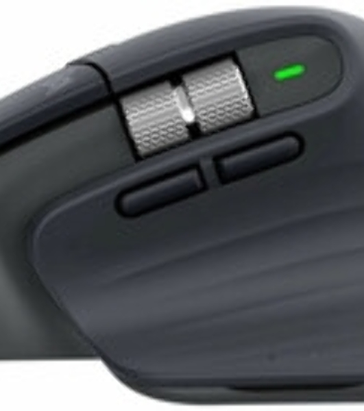 Мышь беспроводная Logitech MX Master 3s графитовый, 8000 dpi, радиоканал, Bluetooth, USB, кнопки - 7