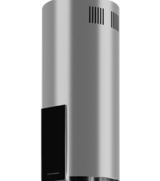 Вытяжка Kuppersberg MOTUBA 35 X, цилиндрическая, островная, 35 см, сенсорное управление, таймер, отвод/рециркуляция, 3 скорости, производительность 850 м3/ч, LED освещение, обратный клапан, уровень шума 68 дБ, угольный фильтр CF110 (опция), цвет нержавеющая сталь