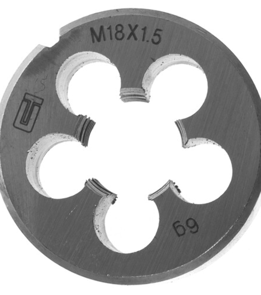 Плашка Сибртех М18x1,5 мм