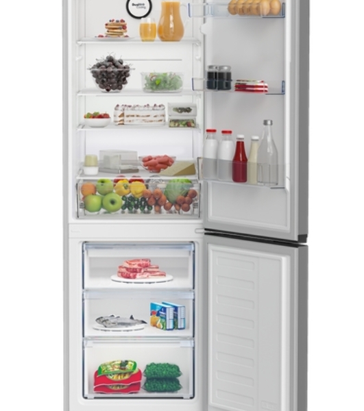 Холодильник Beko B3RCNK362HG серый двухкамерный 220/100л морозилка снизу, No Frost