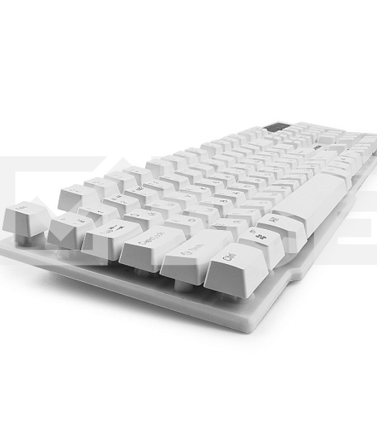 Клавиатура Гарнизон GK-200, USB, белый, механизированные клавиши