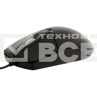 Мышь проводная A4Tech OP-720 черный, 1200 dpi, USB, кнопки - 3