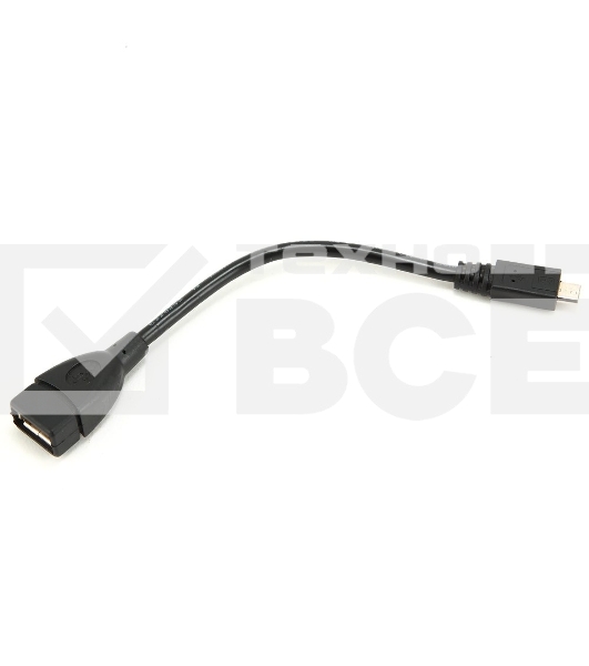 Кабель Gembird/Cablexpert A-OTG-AFBM-001 AF/MicroBM, Кабель USB 2.0 OTG , 0.15м, пакет