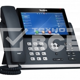 Телефон IP YEALINK SIP-T48U, цветной сенсорный экран, 16 аккаунтов, BLF, PoE, GigE, без БП, шт