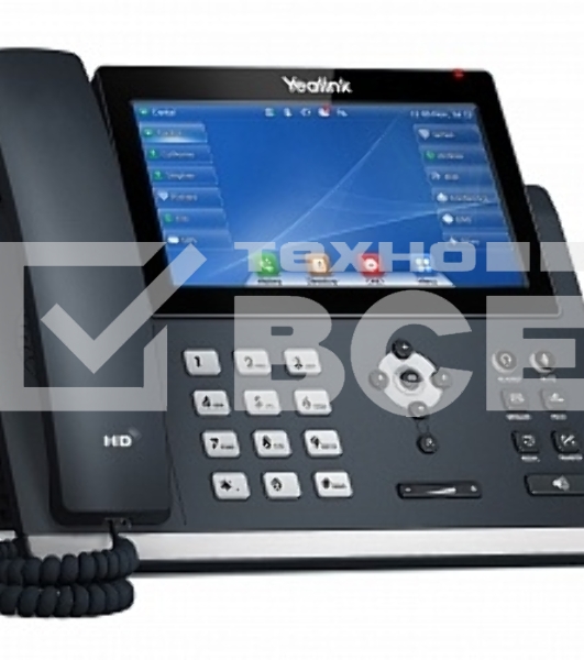 Телефон IP YEALINK SIP-T48U, цветной сенсорный экран, 16 аккаунтов, BLF, PoE, GigE, без БП, шт