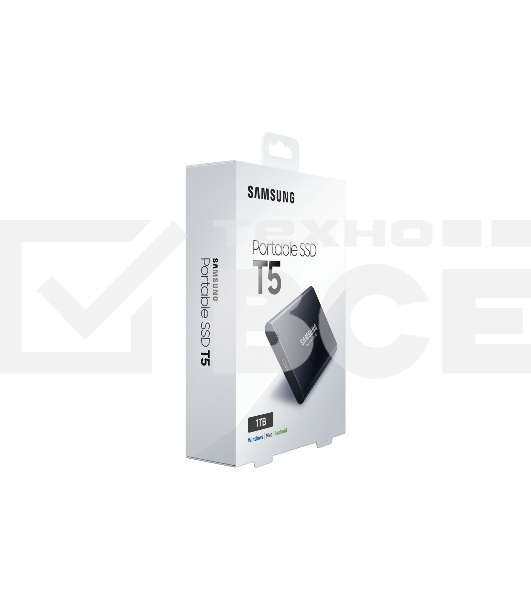 Внешний твердотельный накопитель SSD 1TB Samsung T5 (Up to 540Mb/s, USB 3.1 Type-C) (MU-PA1T0B/WW)