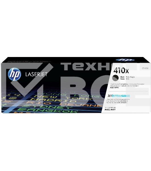 Картридж лазерный Hewlett-Packard HP 410X (CF410X) черный для LJ Pro M452/M477 6500 стр.