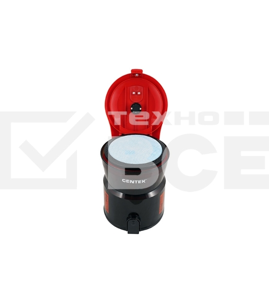 Пылесос Centek CT-2536 черный/красный, 420/2400 Вт, уборка сухая, пылесборник контейнер 2 л