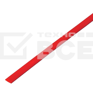 Термоусадочная трубка PROconnect 12/6,0 мм, красная, упаковка 50 шт. по 1 м