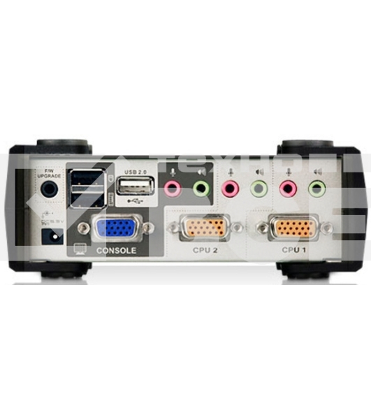 Переключатель консоли электронный, 2 порта PS/1 2 Port USB2.0 KVMP Switch with OSD