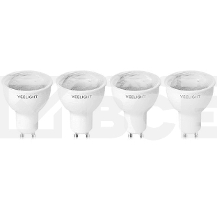 Умная светодиодная лампочка Yeelight GU10 Smart bulb W1(Dimmable) - упаковка 4 шт.