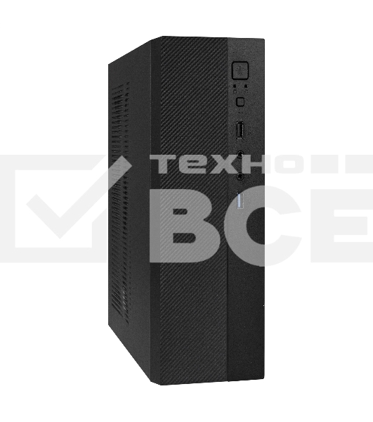 Компьютерный корпус Desktop ExeGate MI-301U-250 (mATX/mini-ITX, 1U-F250S 4см, 1*USB+1*USB3.0, аудио, черный)