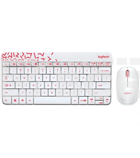 Клавиатура + мышь Logitech Wireless Combo MK 240 Nano White-red 920-008212