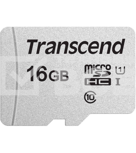 Флеш карта microSD 16GB Transcend microSDHC Class 10 UHS-1 U1, (без адаптера), TLC