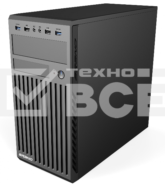 Компьютерный корпус Accord ACC-B202N черный без БП mATX 2xUSB2.0 2xUSB3.0 audio