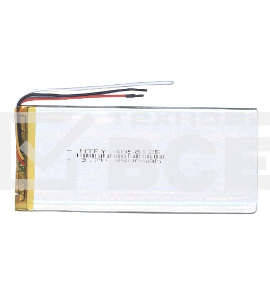 Аккумулятор Li-Pol (батарея) 4*58*125мм 3pin 3.7V/3500mAh