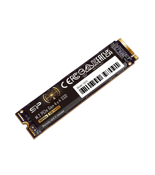 Накопитель SSD Silicon Power US75 SP02KGBP44US7505, 2Tb, PCIe 4.0 x4, M.2 2280, NVMe, R/W 7000/6500