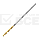 Сверло спиральное по металлу 2,5 х 95 мм Р6М5, Golden Tip, удлиненное, 2шт. Denzel, фото3